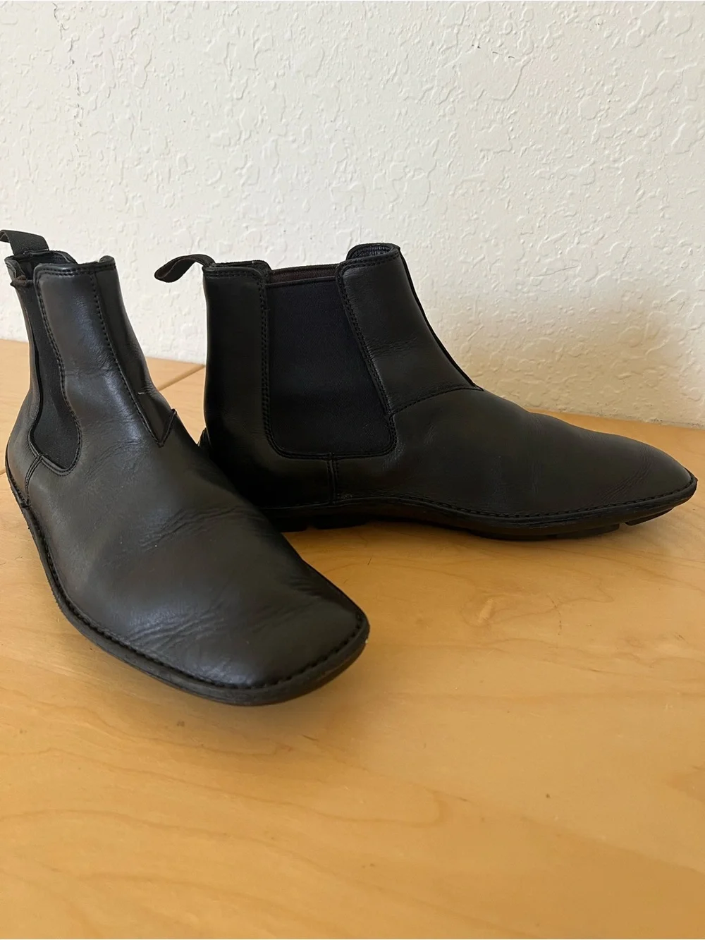 Prada Black Leather Chelsea Boots